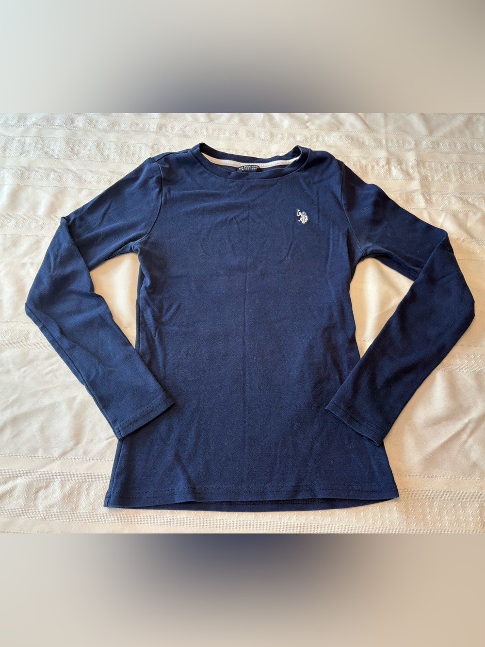 U.S. Polo Assn. Navy Long-Sleeve Crewneck Top
